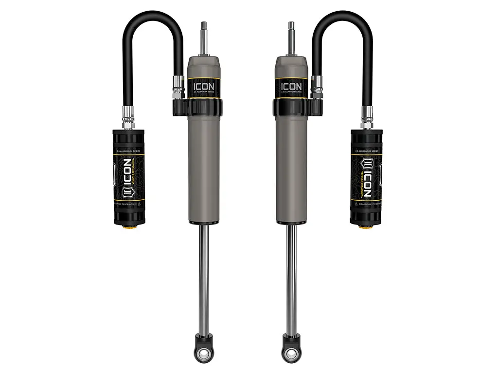 Icon 2022-2023 Toyota Tundra 3-3.5" Lift 2.5 Vs Remote Reservoir Rear Shocks Pair 1