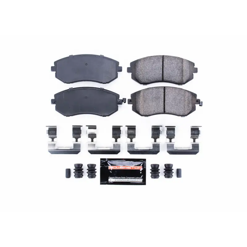 Power Stop 05-06 Saab 9-2X Front Z23 Evolution Sport Brake Pads W/Hardware 1