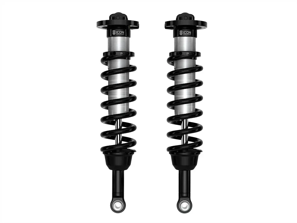 Icon 2022-2023 Toyota Tundra 5-6" Lift 2.5 Internal Reservoir Front Coilover Kit Pair 1