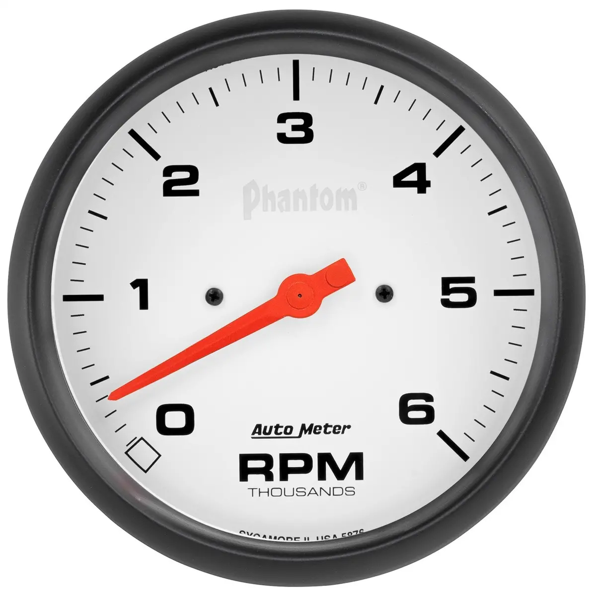 5 In. In-Dash Tachometer 0-6000 Rpm Phantom 1