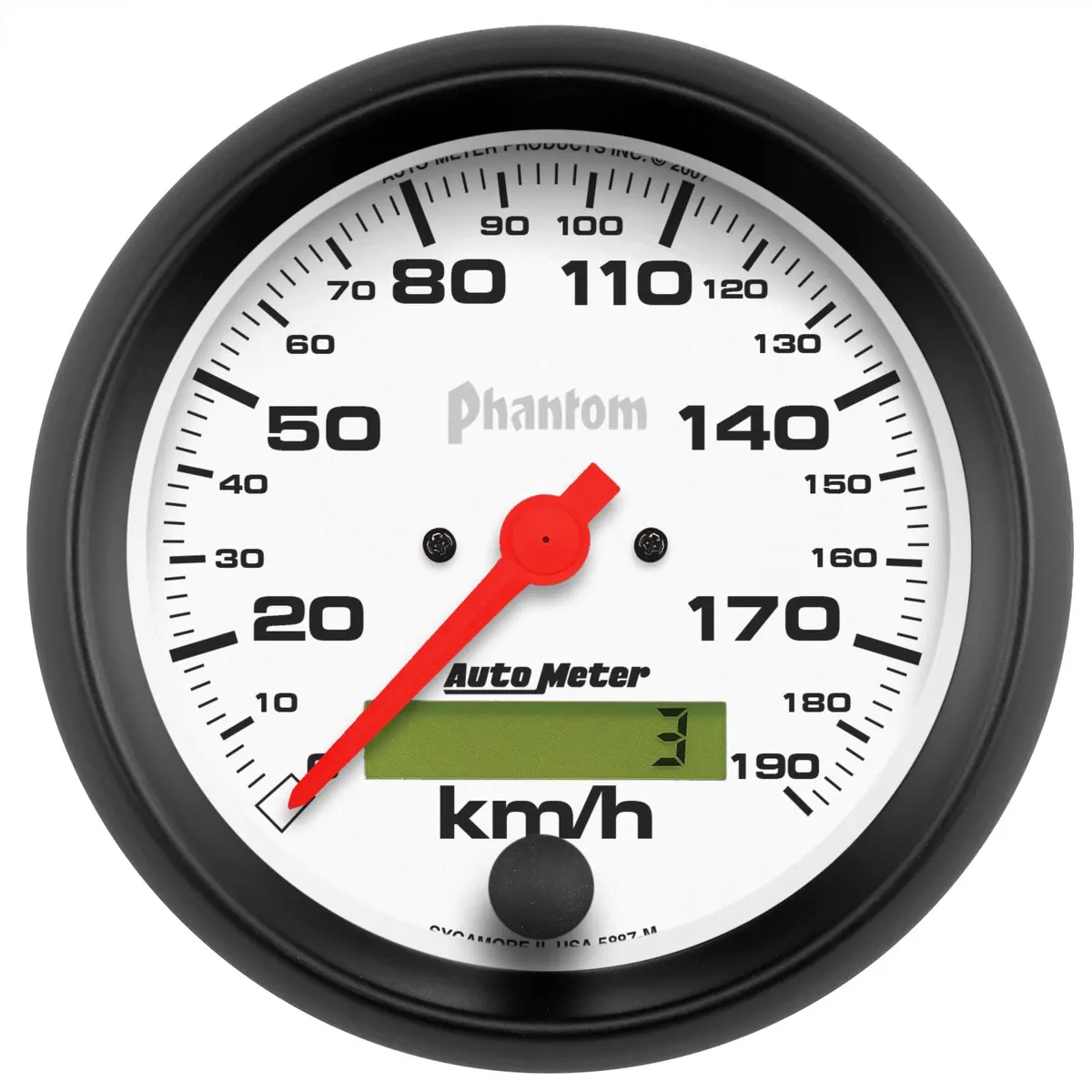 3-3/8 In. Speedometer 0-190 Kph Phantom 1