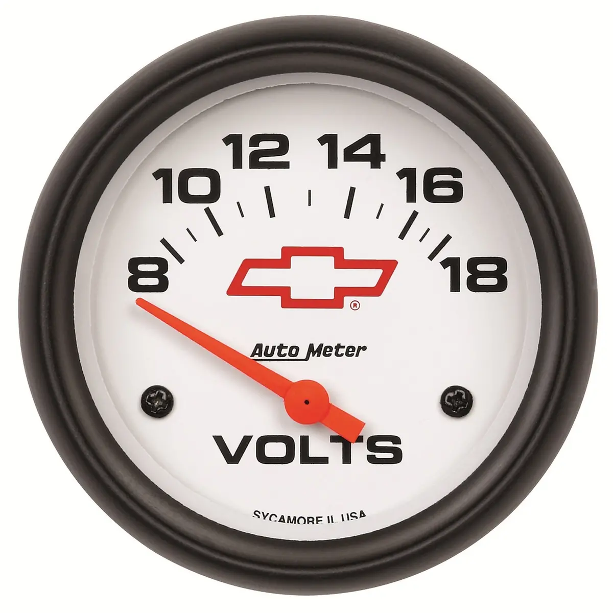 2-5/8 In. Voltmeter 8-18V Gm White 1