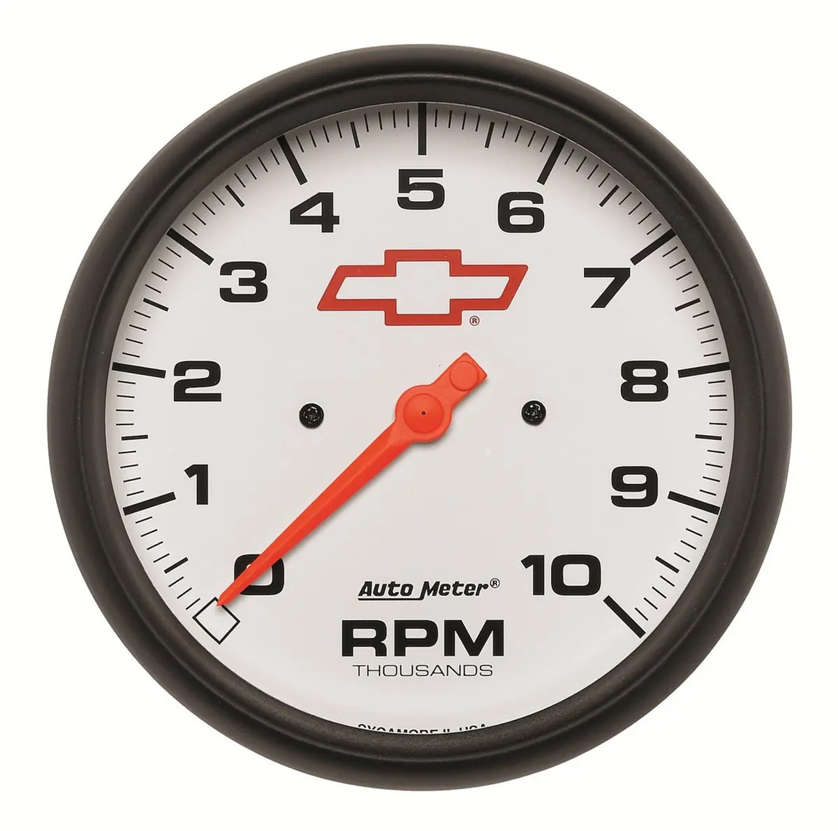 5 In. In-Dash Tachometer 0-10000 Rpm Gm White 1