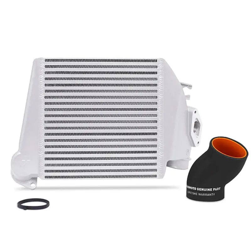Mishimoto 08-14 Subaru Wrx Top-Mount Intercooler Kit - Powder Coated Silver & Black Hoses 1