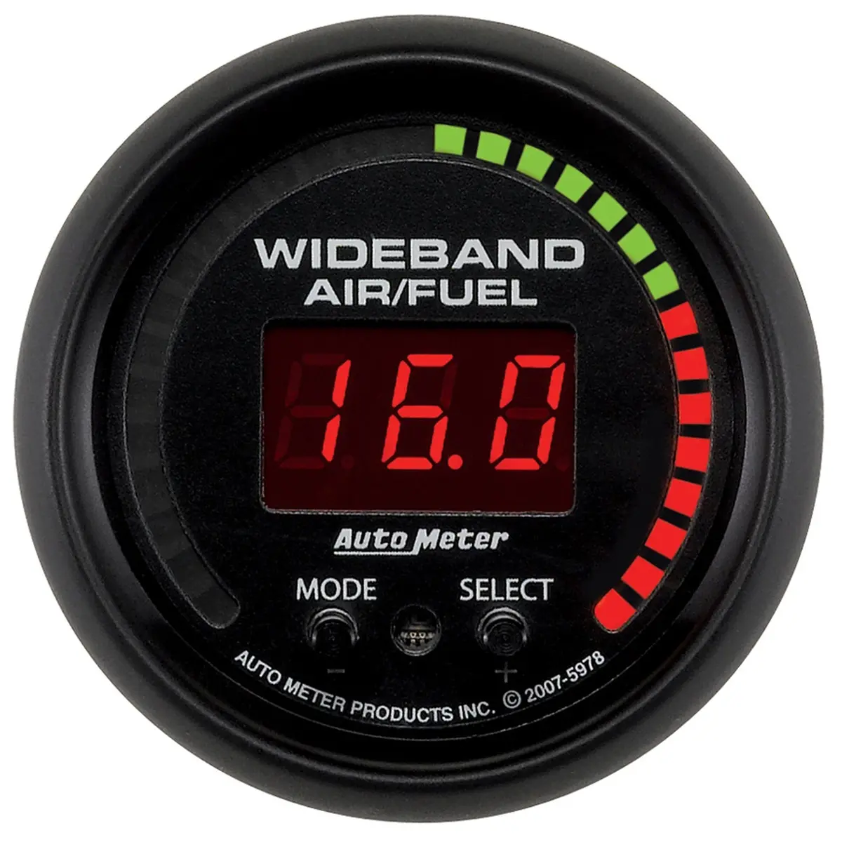 2-1/16 In. Wideband Pro Air/Fuel Ratio 6:1-20:1 Afr Es 1