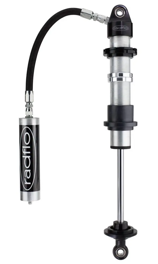 Off Road 2.0 Inch Coil-Over 8 Inch Travel W/ 5/8 Inch Shaft W/ Remote Reservoir90 Deg Fitting W/ Dual Rate Spring Hardware Radflo Suspension 1