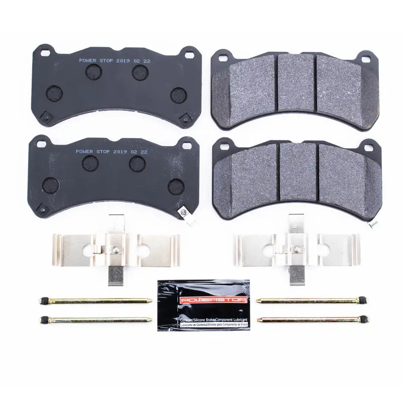 Power Stop 13-14 Ford Mustang Front Track Day Brake Pads 1