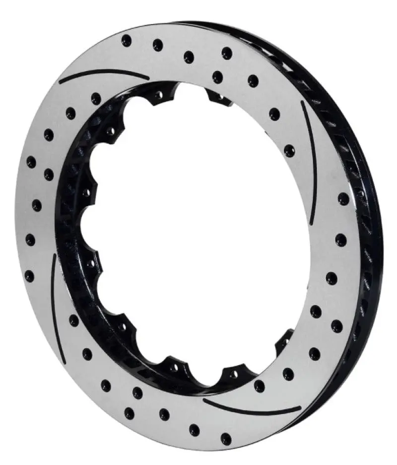 Wilwood Srp48 Iron Brake Rotor – Left-Hand Mount, Black Anodized, Drilled, 12.88" X 0.810", 12X8.75" Bolt Pattern 1