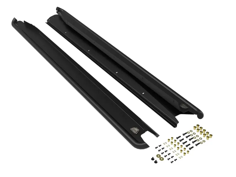 Afe Power 15-19 Subaru Outback H4 2.5L / H6 3.6L Terra Guard Trail Slider Steps - Black 1