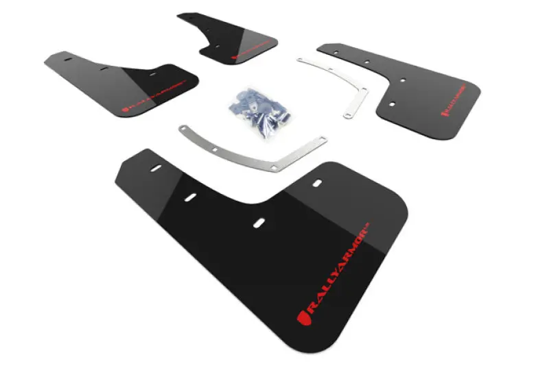 Rally Armor 18-26 Subaru Ascent Black Ur Mud Flap W/Red Logo 1