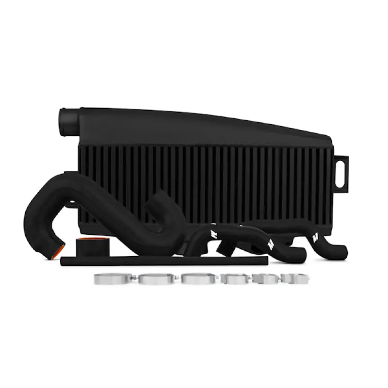 Mishimoto Subaru 02-07 Wrx/04-07 Sti Top-Mount Intercooler Kit - Powder Coated Black & Black Hoses 1