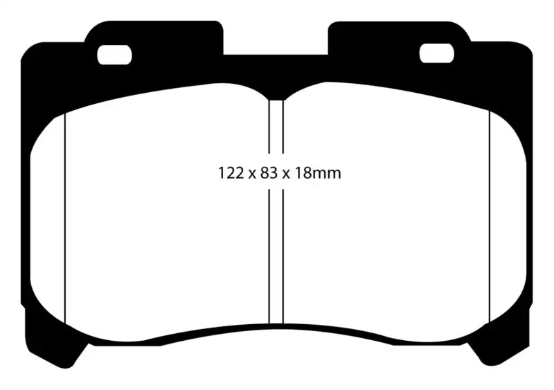 Ebc Yellowstuff High-Performance Front Brake Pads – Fits 1993–1998 Toyota Supra 3.0L Twin Turbo 1