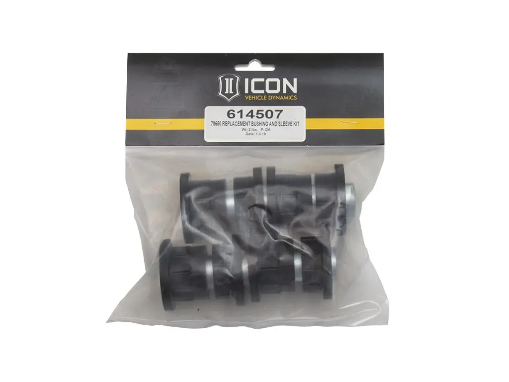 Icon 2015-2022 Chevrolet Colorado/Gmc Canyon Uca (78650/78650Dj) Replacement Bushing & Sleeve Kit 1