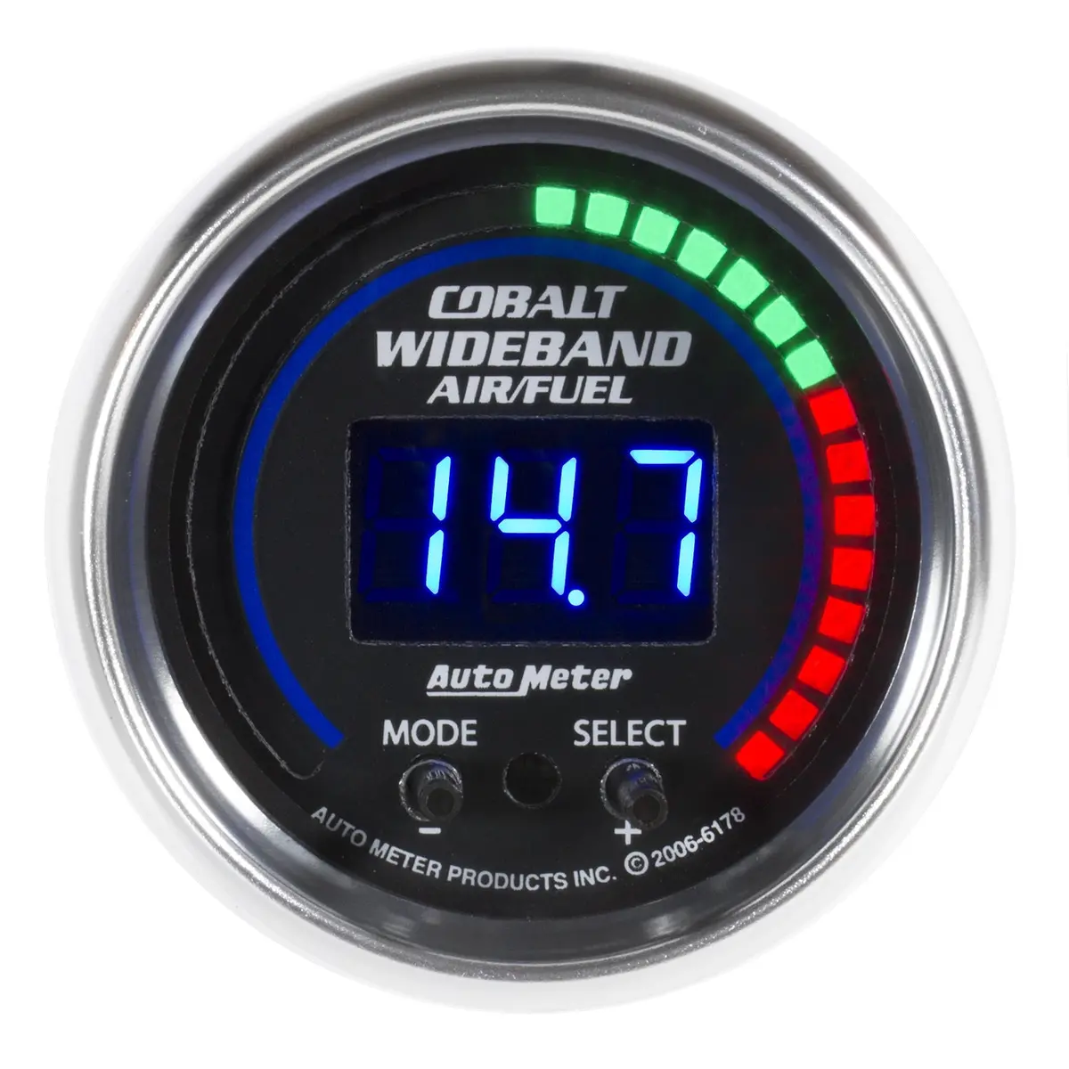 2-1/16 In. Wideband Pro Air/Fuel Ratio 6:1-20:1 Afr Cobalt 1