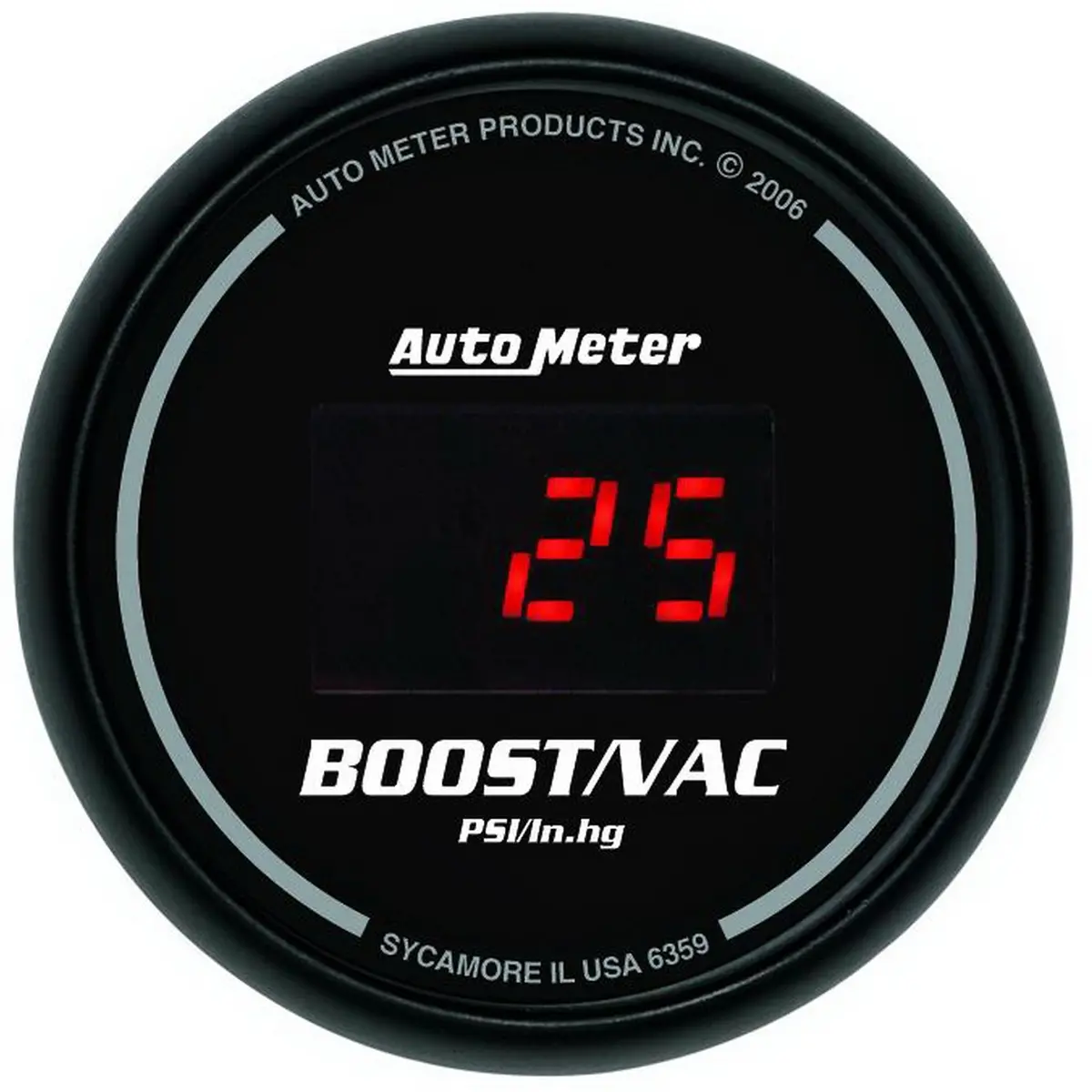 2-1/16 In. Boost/Vacuum 30 In Hg/30 Psi Sport-Comp Digital 1