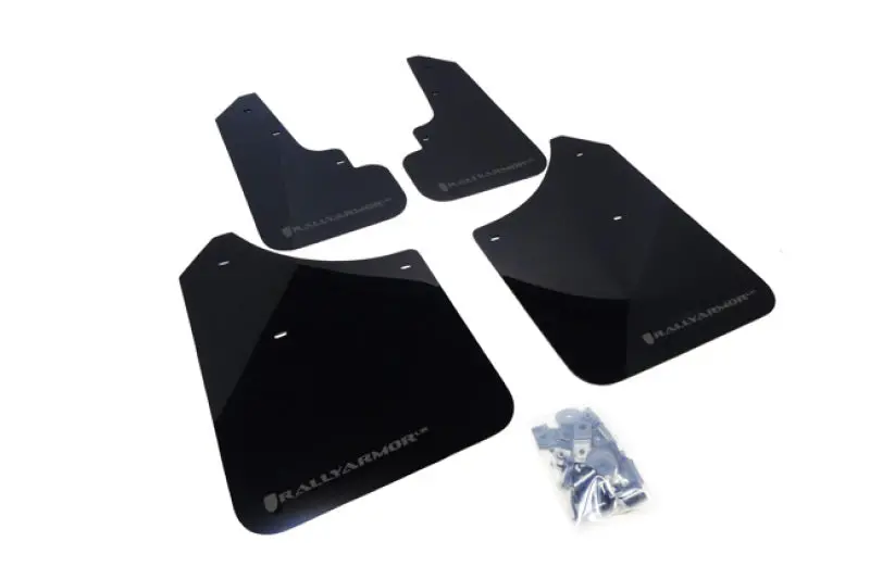 Rally Armor 03-08 Subaru Forester Black Ur Mud Flap W/ Grey Logo 1