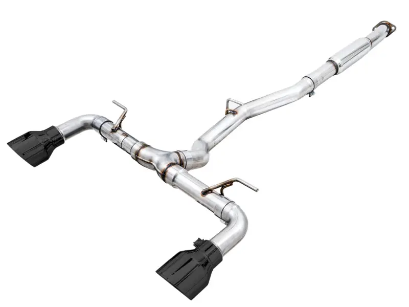 Awe Subaru Brz / Toyota Gr86 / Toyota 86 Track Edition Cat-Back Exhaust- Diamond Black Tips 1