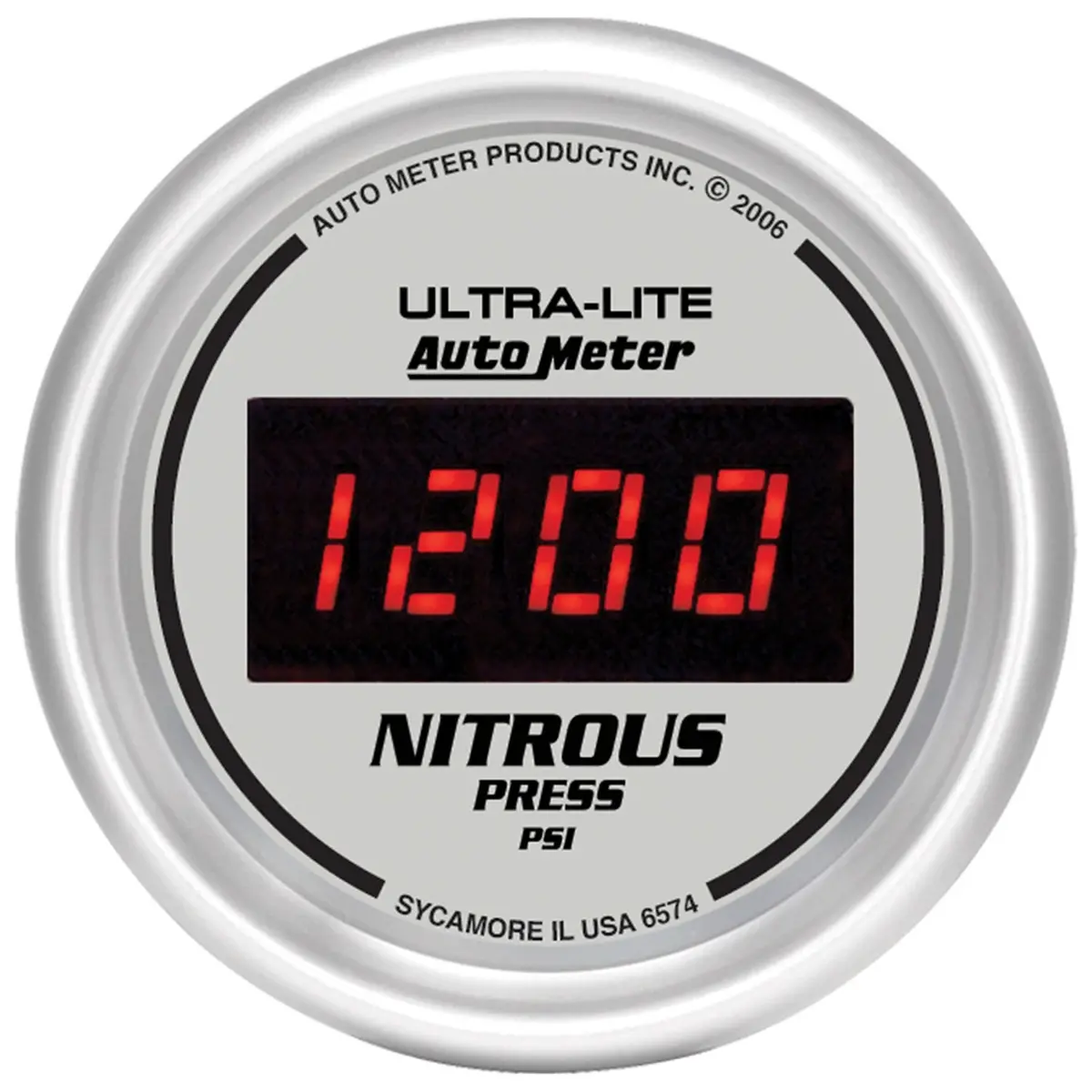 2-1/16 In. Nitrous Pressure 0-1600 Psi Ultra-Lite Digital 1