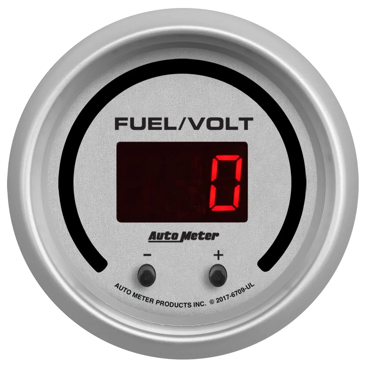 Gauge  Fuel/Volt  2 1/16" Two Channel  Selectable  Ultra-Lite Elite Digital 1