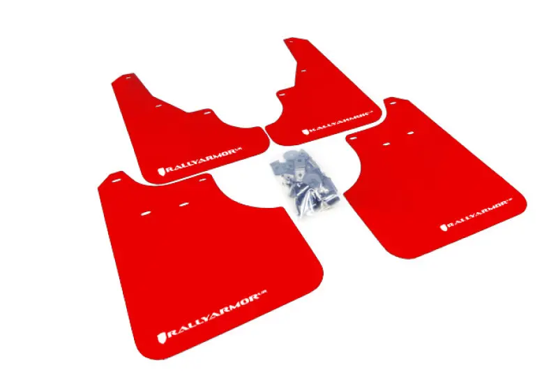 Rally Armor 09-13 Subaru Forester Red Ur Mud Flap W/ White Logo 1