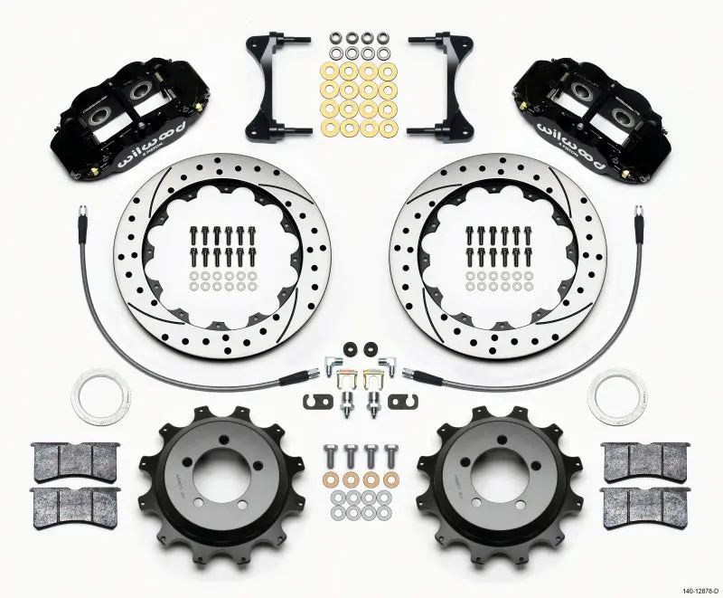Wilwood Narrow Superlite 4R Rear Kit 12.88In Drilled 99-05 Wrx / 99-07 Impreza 1