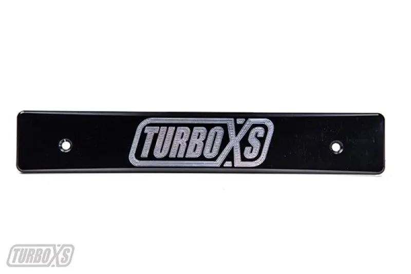 Turbo Xs 15-17 Subaru Wrx/Sti Billet Aluminum License Plate Delete Black Machined Turboxs Logo 1