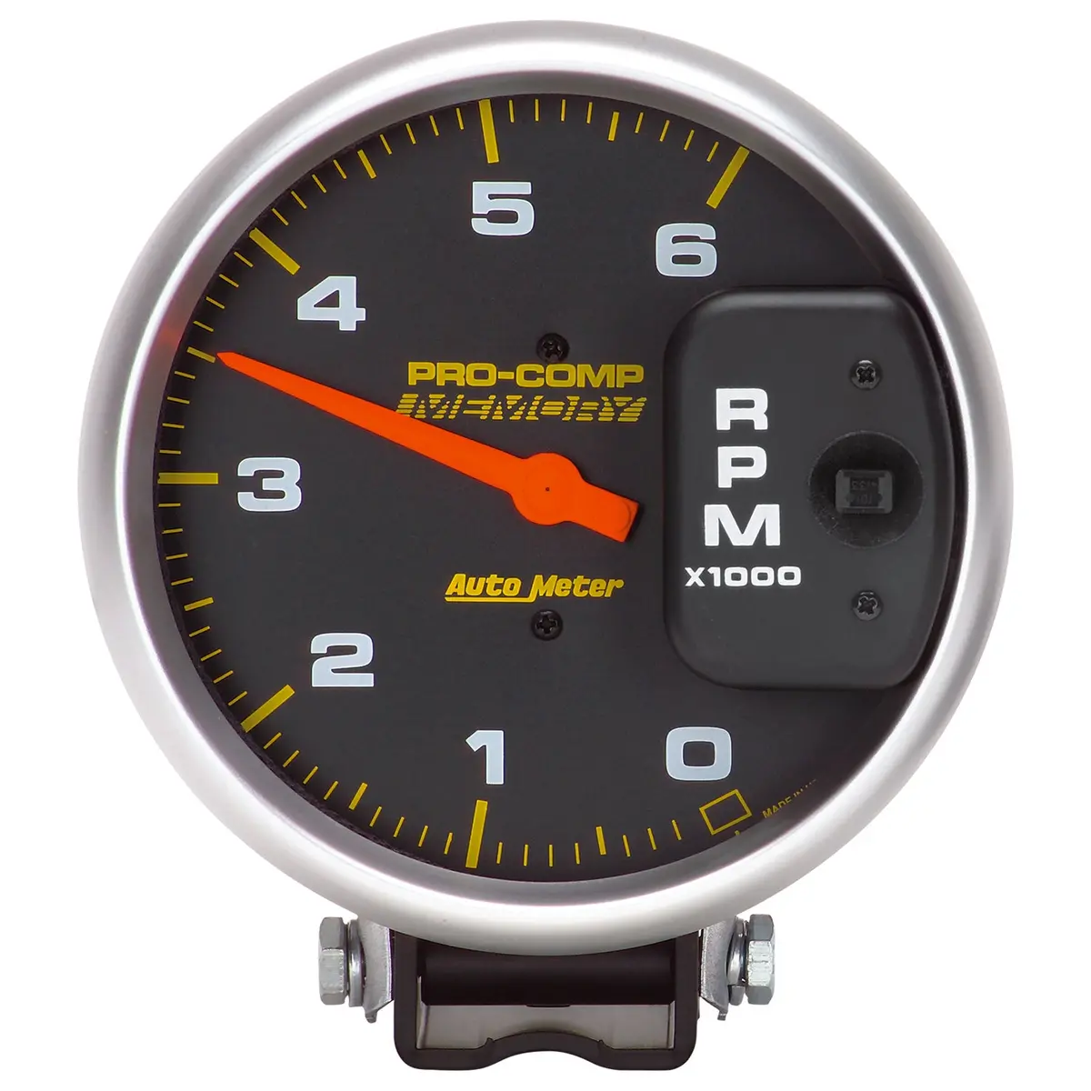 5 In. Tachometer 0-6000 Rpm Diesel Pedestal W/Peak Memory Pro-Comp 1