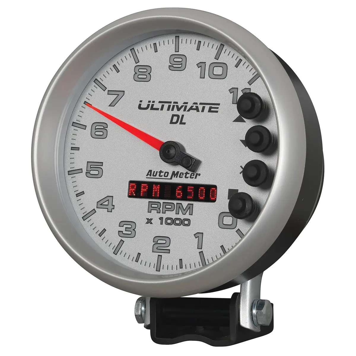 5 In. Tachometer 0-11000 Rpm Pedestal Ultimate Dl Playback Silver 2
