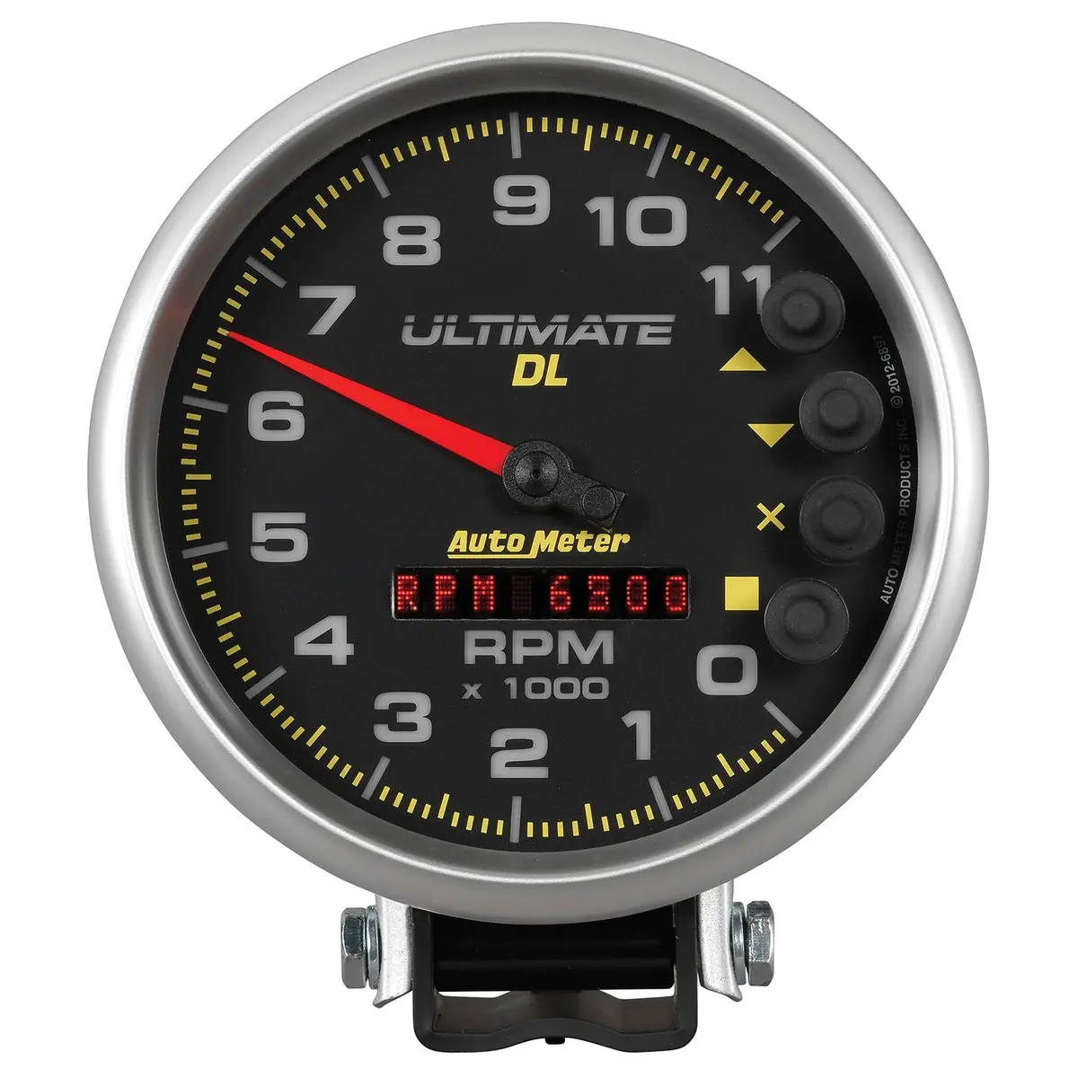 5 In. Tachometer 0-11000 Rpm Pedestal Ultimate Dl Playback Black 1