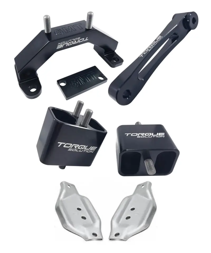 Torque Solution Engine & Transmission Mount Kit W/ Mount Plates 02-14 Subaru Wrx / 04+ Subaru Sti 1