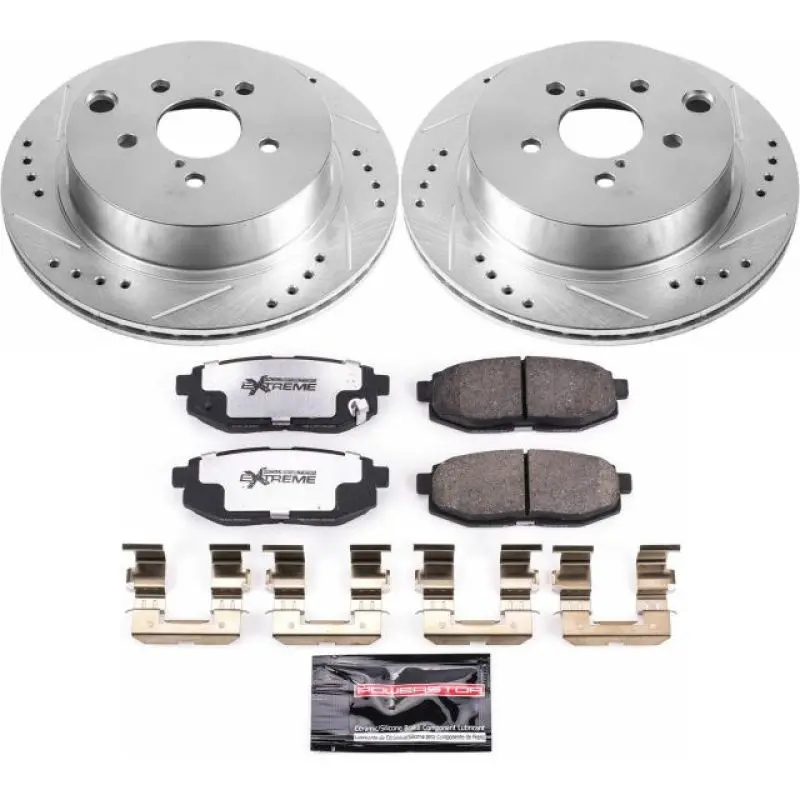 Power Stop 14-18 Subaru Forester Rear Z26 Street Warrior Brake Kit 1