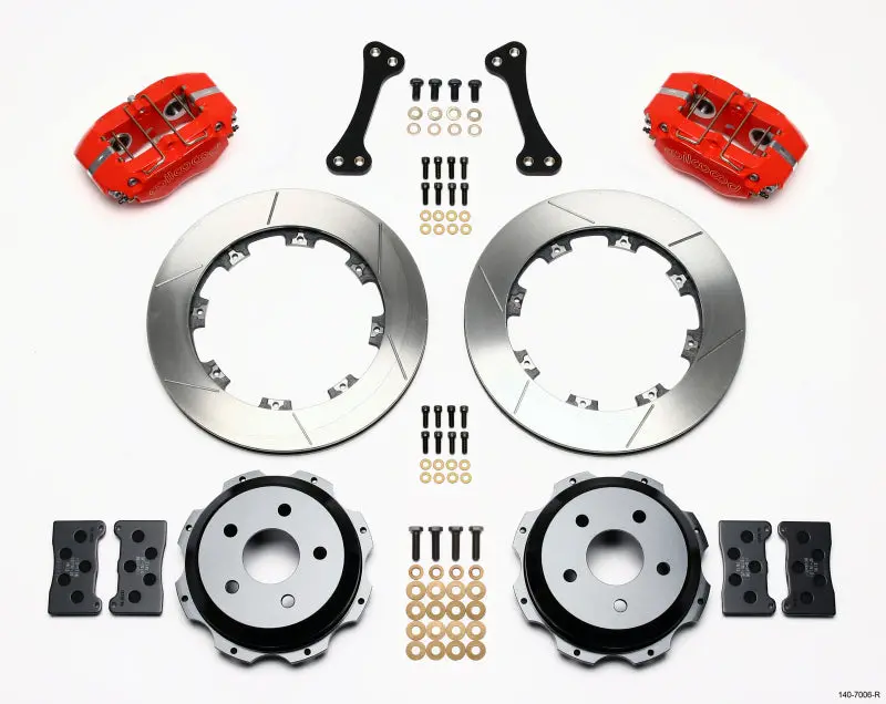 Wilwood Dynapro Rear Kit 12.19In Red Subaru Impreza Wrx 1