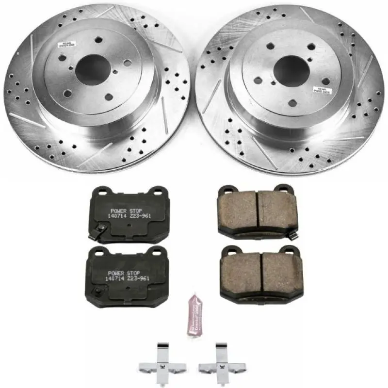 Power Stop 05-07 Subaru Impreza Rear Z23 Evolution Sport Brake Kit 1