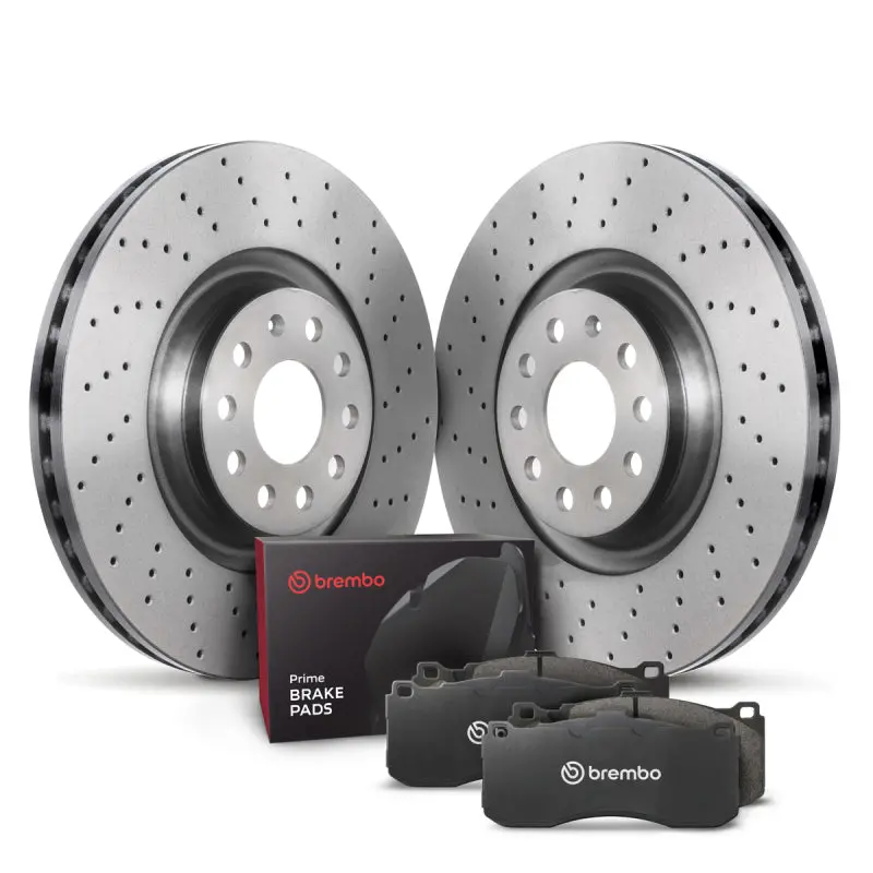 Brembo Oe 15-20 Audi A3 Quattro/S3/15-19 Golf R/15-21 Gti/19-21 Jetta Front Disc Brake Kit 1