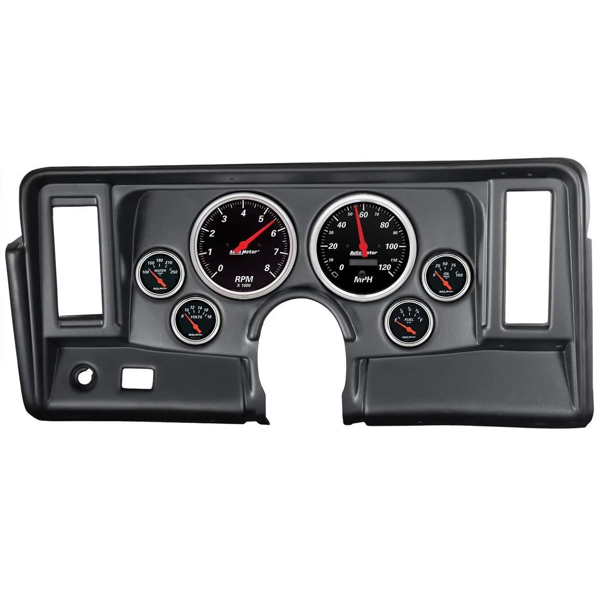6 Gauge Direct-Fit Dash Kit Nova 69-76 Designer Black 1