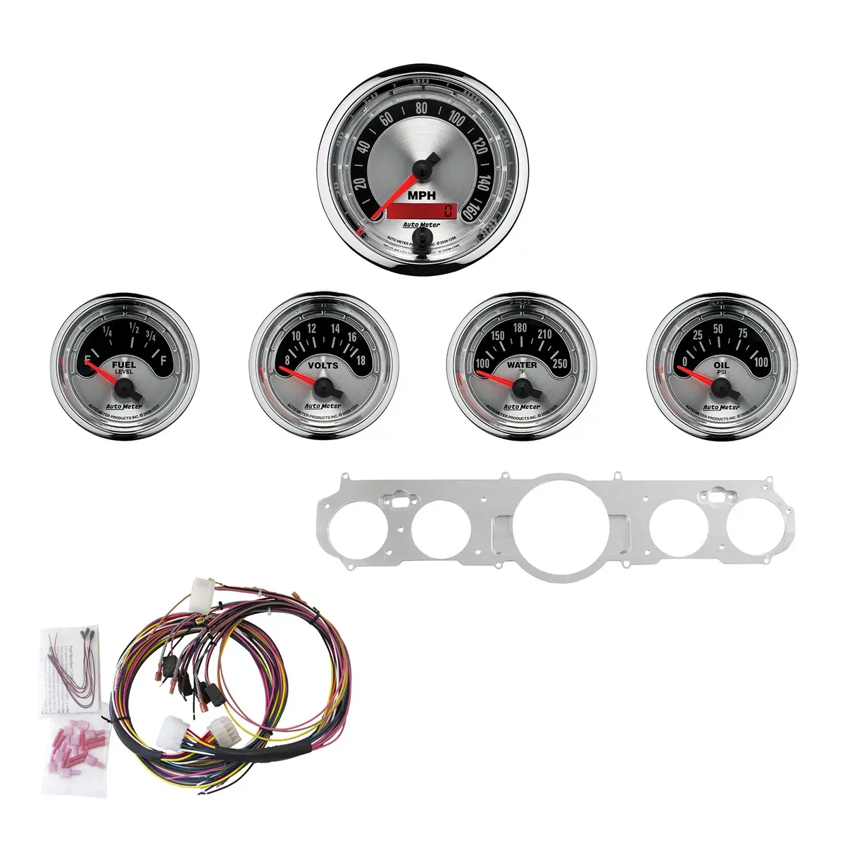 5 Gauge Direct-Fit Dash Kit Mustang 65-66 American Muscle 1