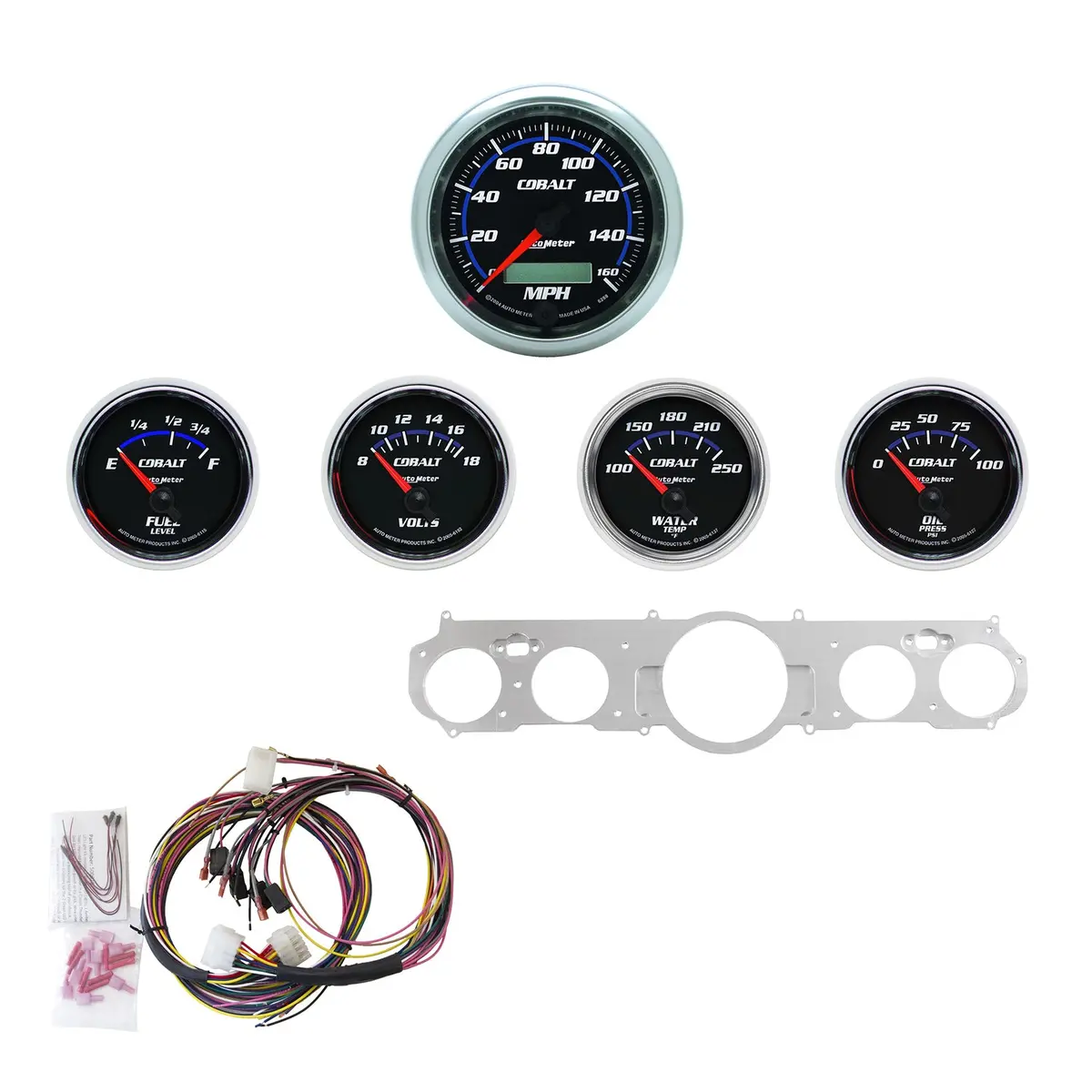 5 Gauge Direct-Fit Dash Kit Mustang 65-66 Cobalt 1