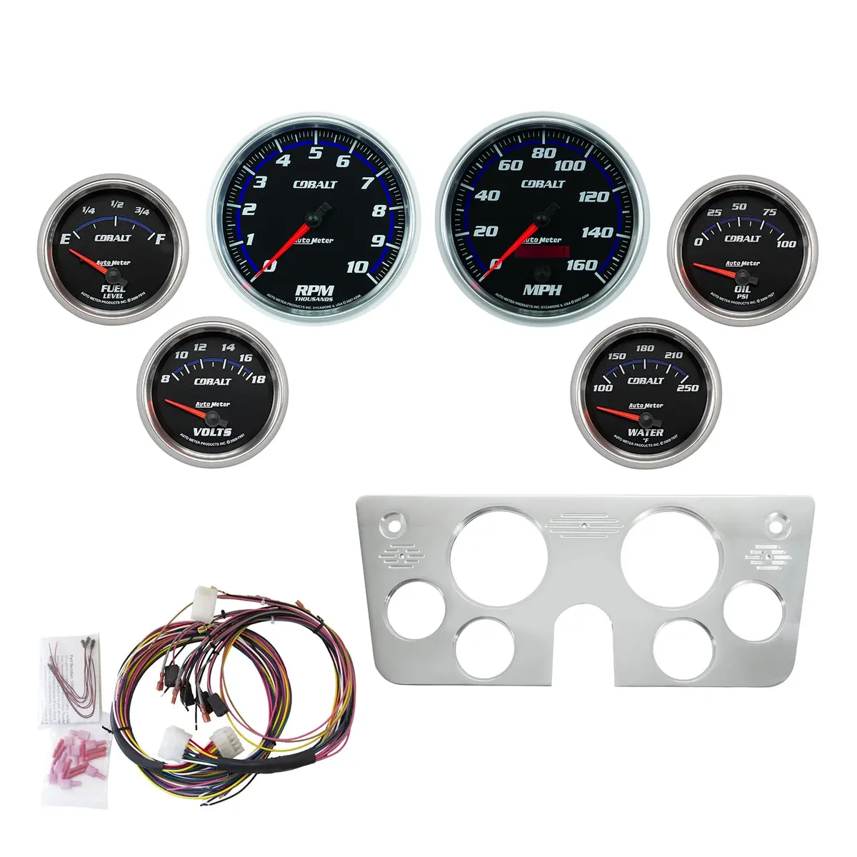 6 Gauge Direct-Fit Dash Kit Chevy Truck 67-72 Cobalt 1