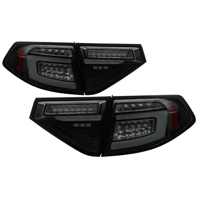 Spyder 08-14 Subara Impreza Wrx Hatchback Led Tail Lights Seq Signal Blk Smoke Alt-Yd-Si085d-Seq-Bsm 1