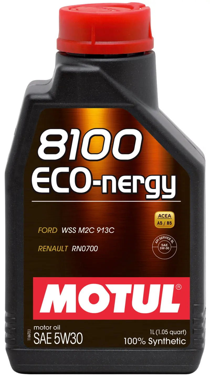Motul 1L Synthetic Engine Oil 8100 5W30 Eco-Nergy - Ford 913C 1