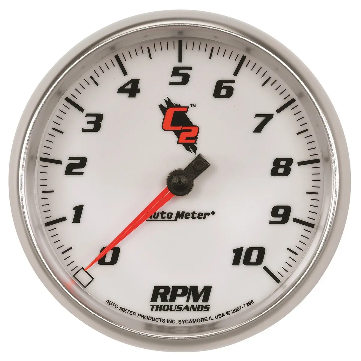 5 In. In-Dash Tachometer 0-10000 Rpm C2 1