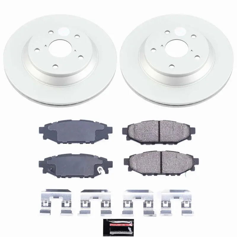 Power Stop 2024 Subaru Impreza Rear Z17 Coated Brake Kit 1
