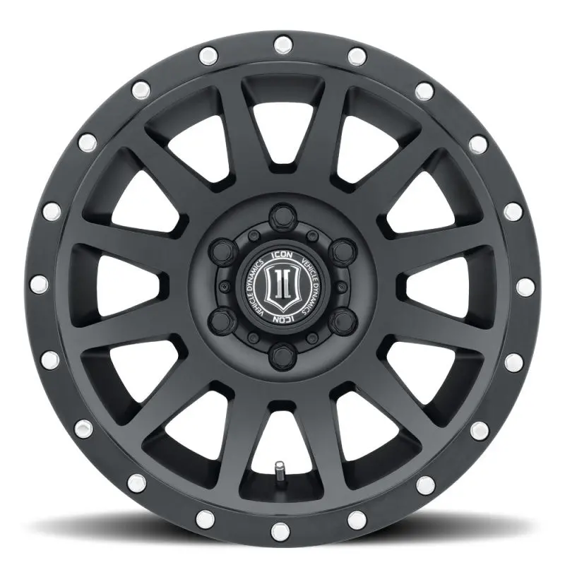 Icon Compression 17X8.5 6X5.5 0Mm Offset 4.75In Bs 106.1Mm Bore Satin Black Wheel 2
