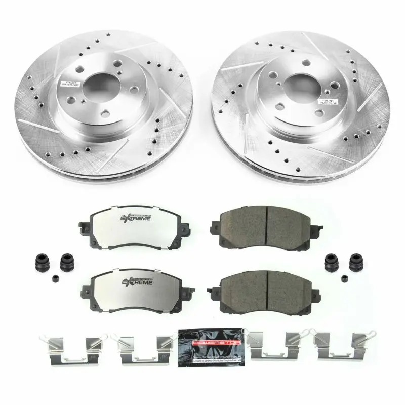 Power Stop 17-19 Subaru Impreza Front Z26 Street Warrior Brake Kit 1