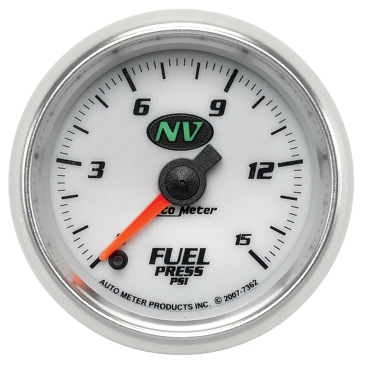 2-1/16 In. Fuel Pressure 0-15 Psi Nv 1