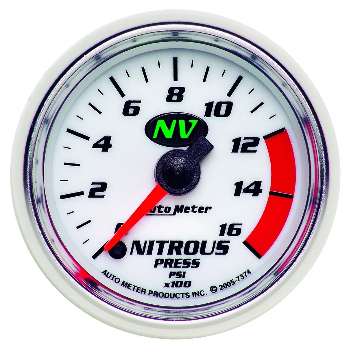 2-1/16 In. Nitrous Pressure 0-1600 Psi Nv 1