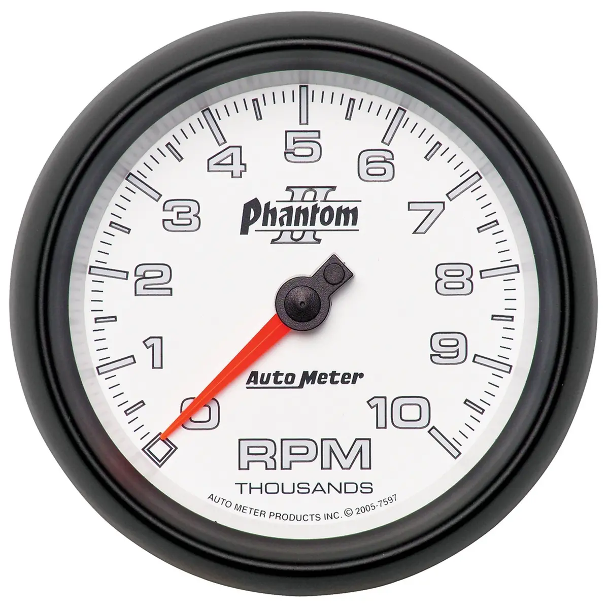 3-3/8 In. In-Dash Tachometer 0-10000 Rpm Phantom Ii 1
