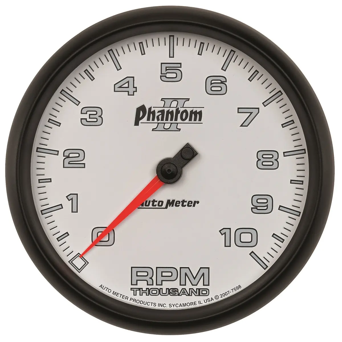5 In. In-Dash Tachometer 0-10000 Rpm Phantom Ii 1