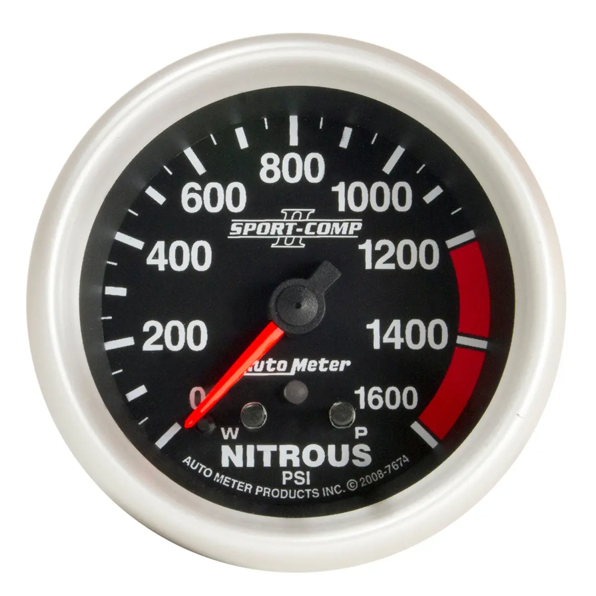 2-5/8 In. Nitrous Pressure 0-1600 Psi Sport-Comp Ii 1