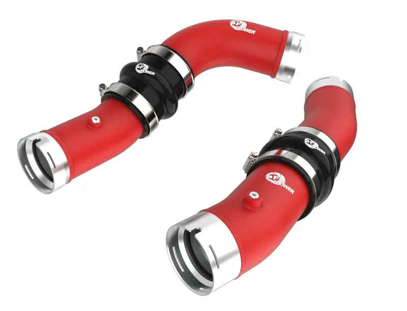 Afe 2024+ Toyota Tacoma Bladerunner 2.5In & 3In Aluminum Hot & Cold Charge Pipe Kit - Red 1